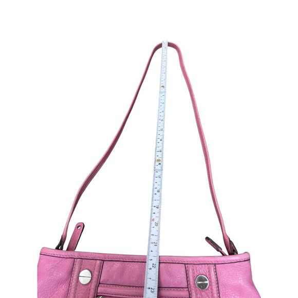 B. Makowsky Womans Pink Leather Crossbody Shoulderbag SKU 9489 - Picture 5 of 15